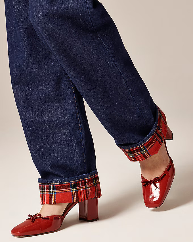 Flannel-lined relaxed straight jean in Rinse wash | J. Crew US