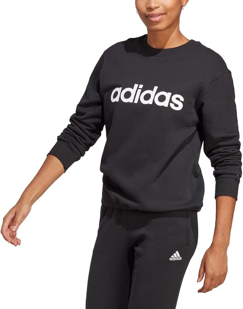adidas Women's Essentials Linear French Terry Sweatshirt | Amazon (US)