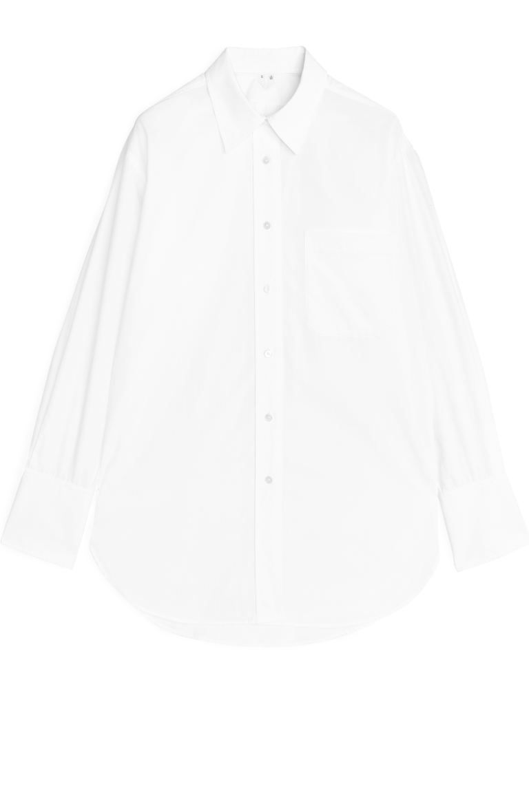 Oversized Poplin Shirt | H&M (UK, MY, IN, SG, PH, TW, HK)