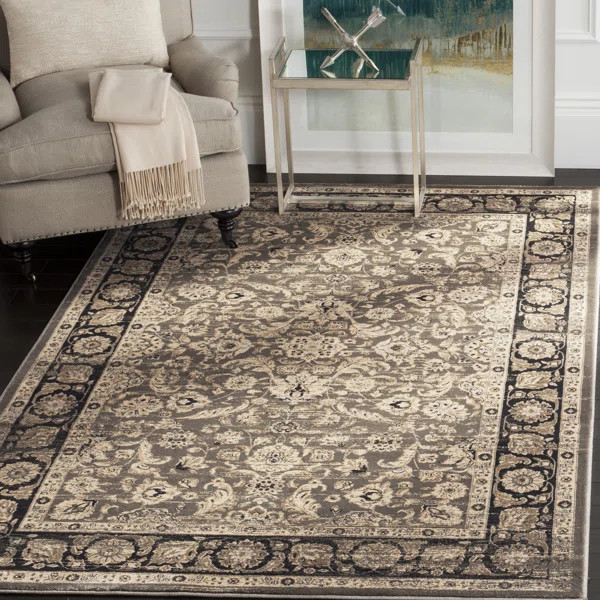 Driffield Oriental Taupe / Black Area Rug | Wayfair North America
