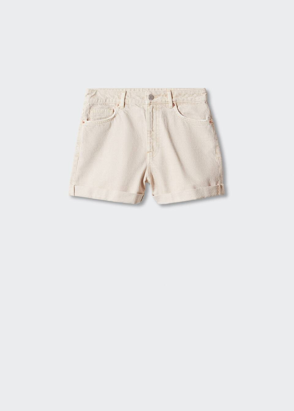 Calções de ganga mom fit -  Mulher | Mango Portugal | Mango PT