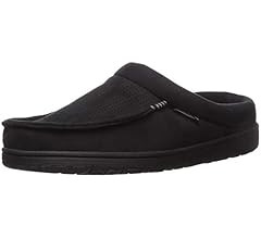 Dearfoams Men's Brendan Microfiber Indoor/Outdoor Suede Clog with Whipstitch Slipper | Amazon (US)