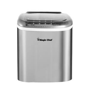 27 lbs. Bullet Ice Countertop Ice Maker in Stainless Steel | The Home Depot
