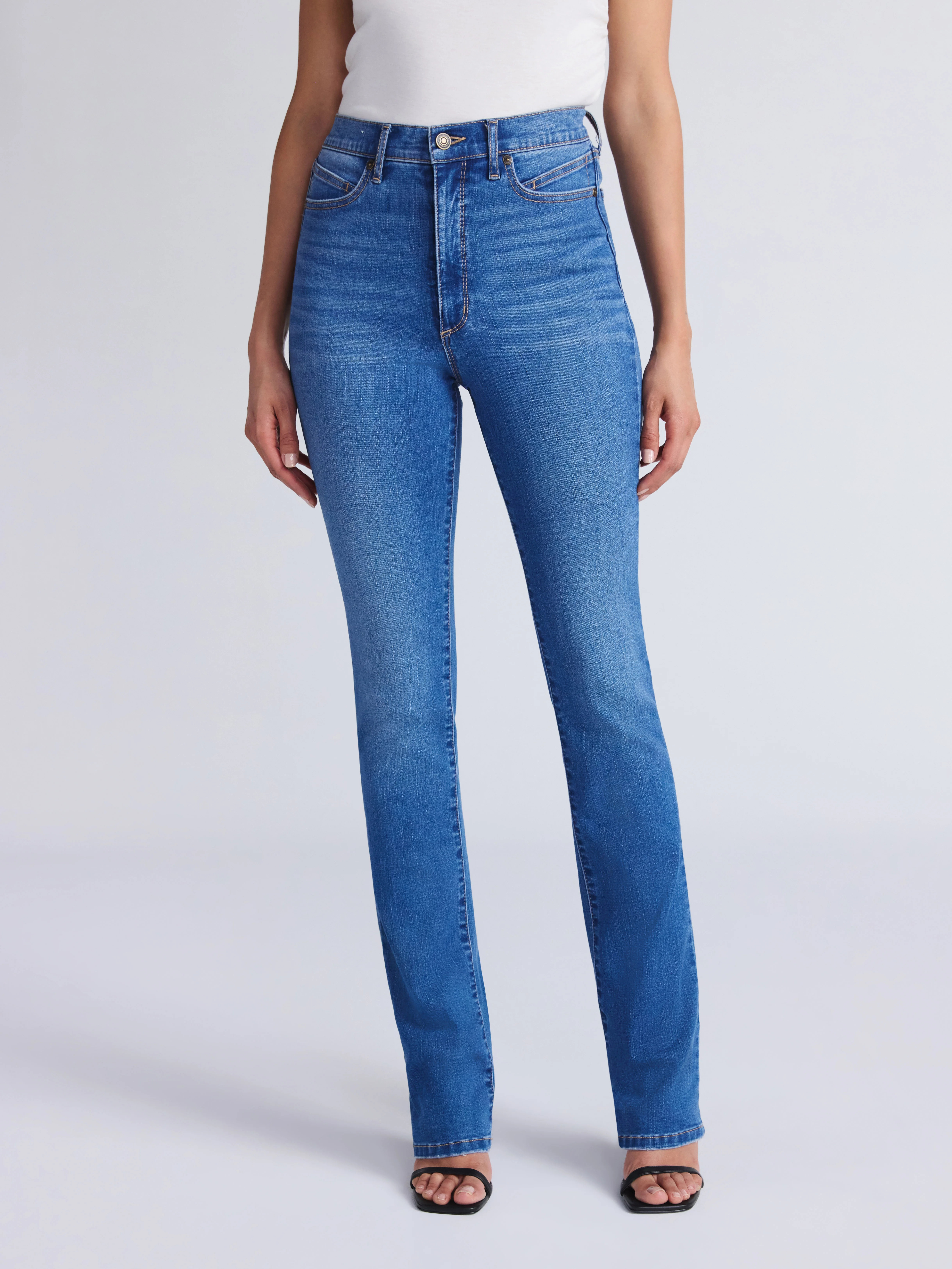 Sofia by Sofia Vergara Women's Marisol Bootcut Curvy High Rise Jeans, 34.5" Inseam, Sizes 0T-20T | Walmart (US)