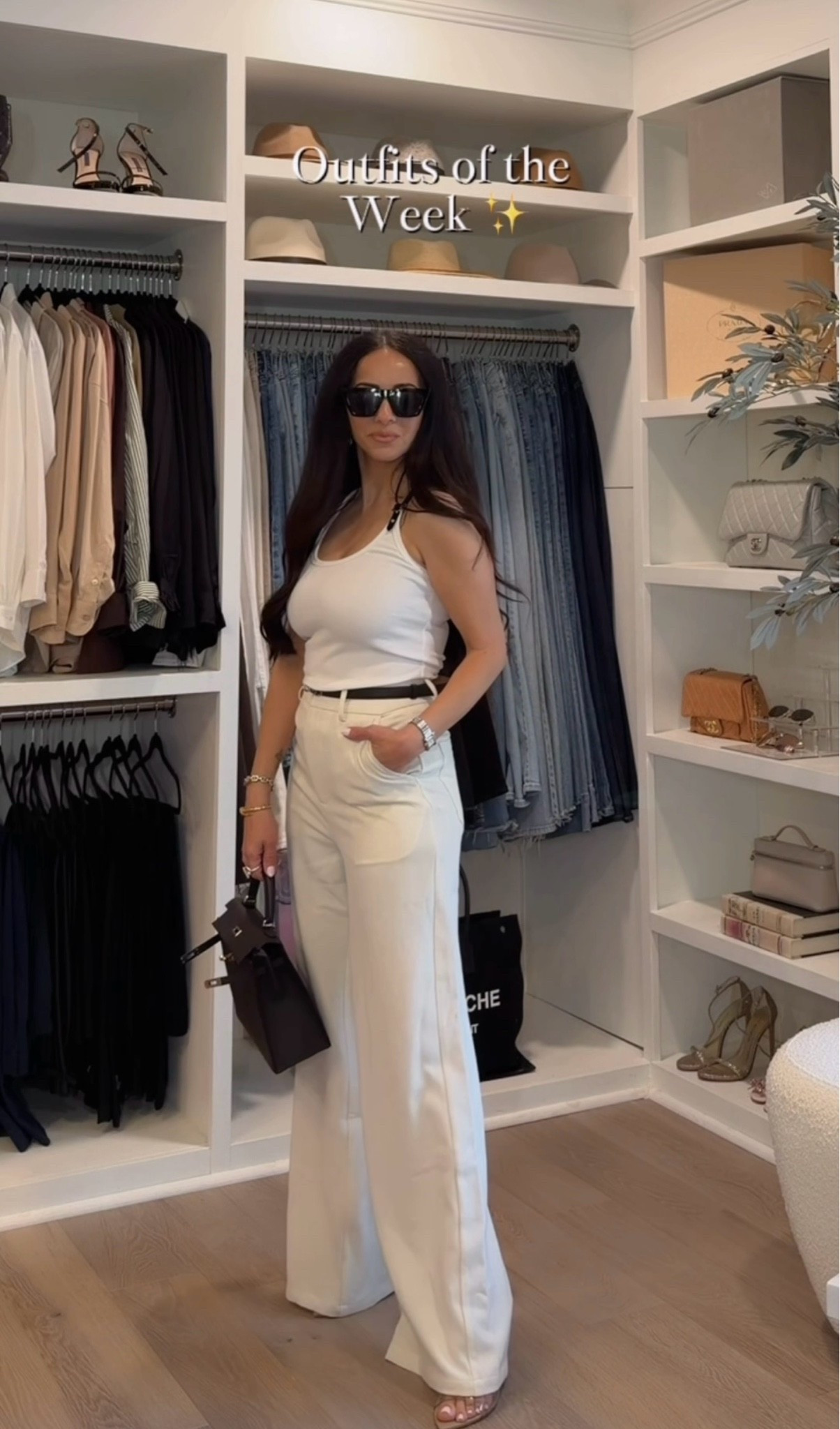 Commense outfit 
Linen pants + basic ribbed tank 
Use code: ritasalmo_12 to SAVE sitewide 
Pant and top size: xs 

Rita salmo | petite fashion | everyday chic style | summer fashion