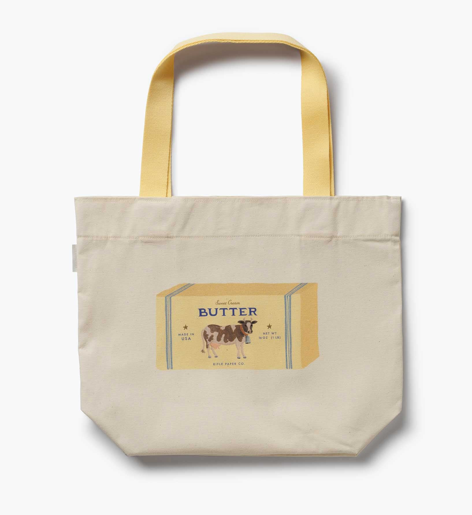 East West Canvas Tote Bag - Butter | Rifle Paper Co.