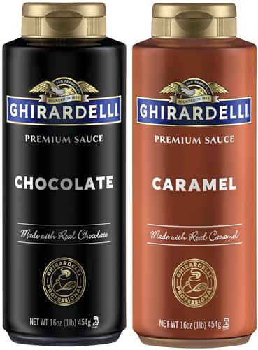 Ghirardelli Chocolate and Caramel Sauces 16 oz Squeeze Bottles | Amazon (US)