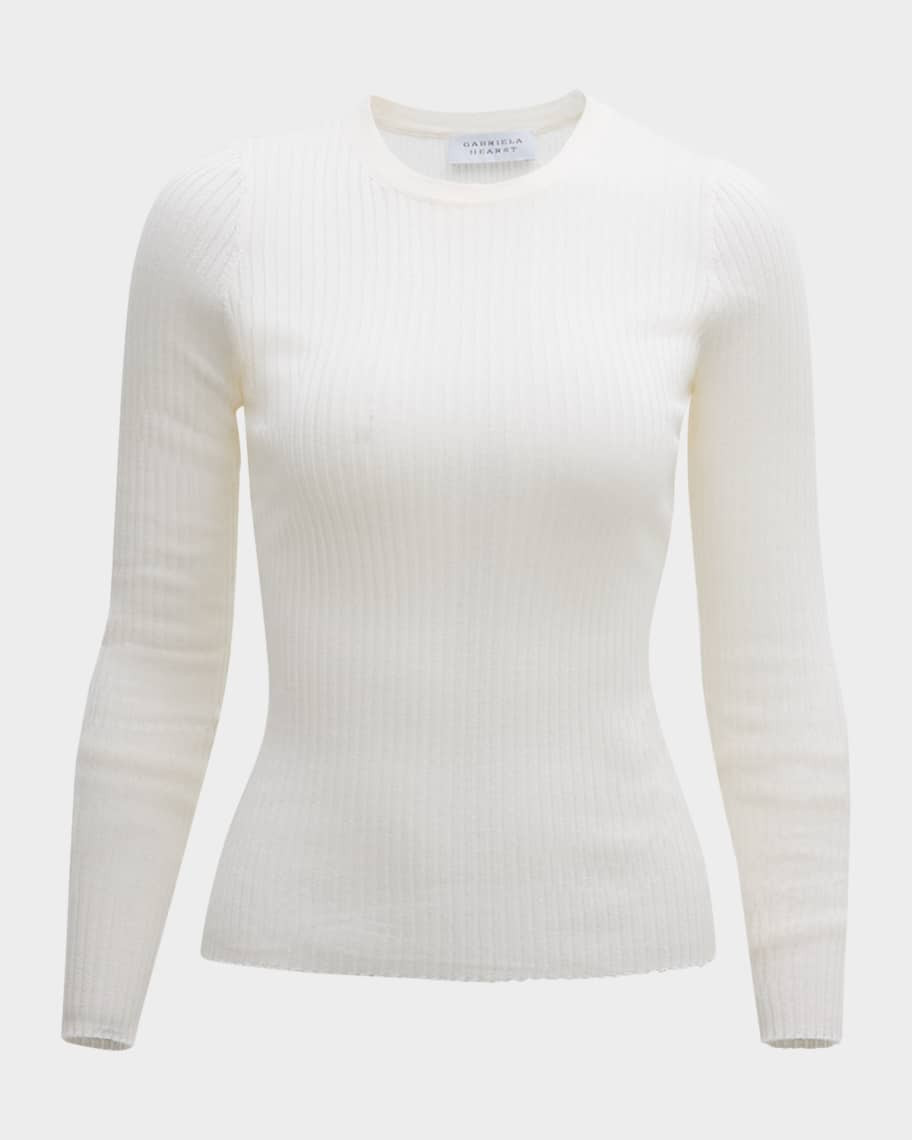 Gabriela Hearst Browning Cashmere Ribbed Top | Neiman Marcus