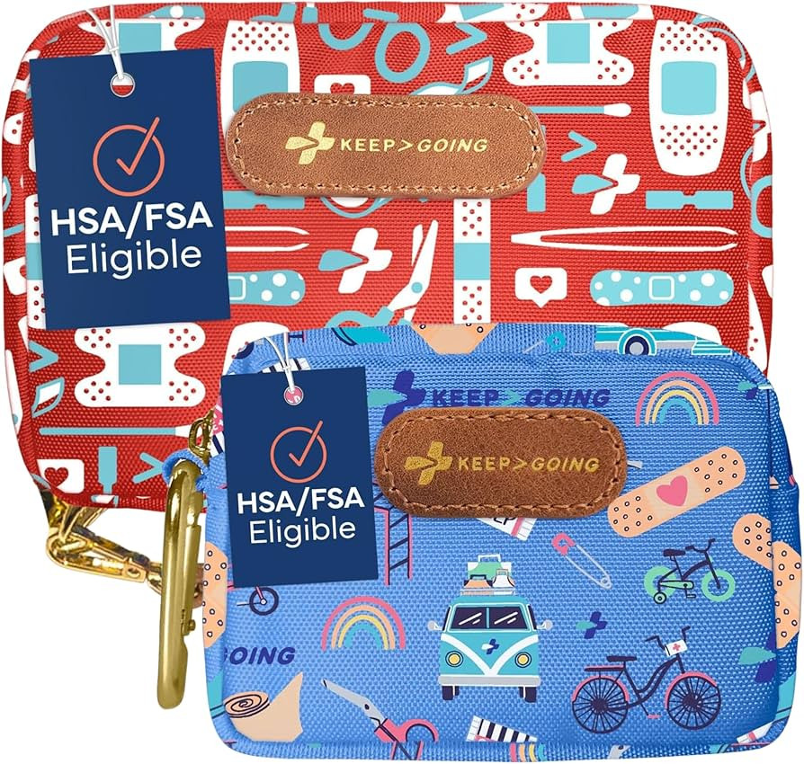 Keep Going Travel First Aid Kit Bundle of 2 Kits, First Aid Kit for Car, Home, Dorm, & Boat with ... | Amazon (US)