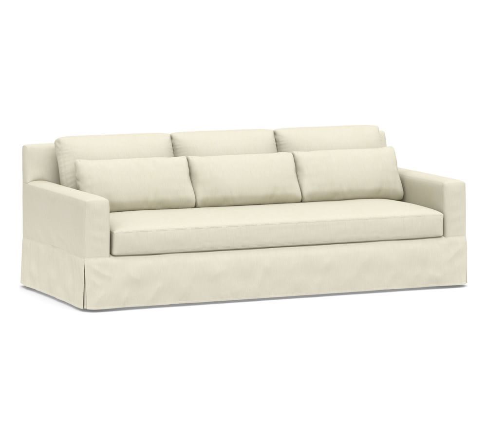 York Square Arm Deep Seat Slipcovered Sofa | Pottery Barn (US)