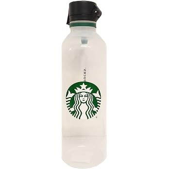 Starbucks Siren Reusable Clear Plastic Water Bottle, 24 fl oz | Amazon (UK)