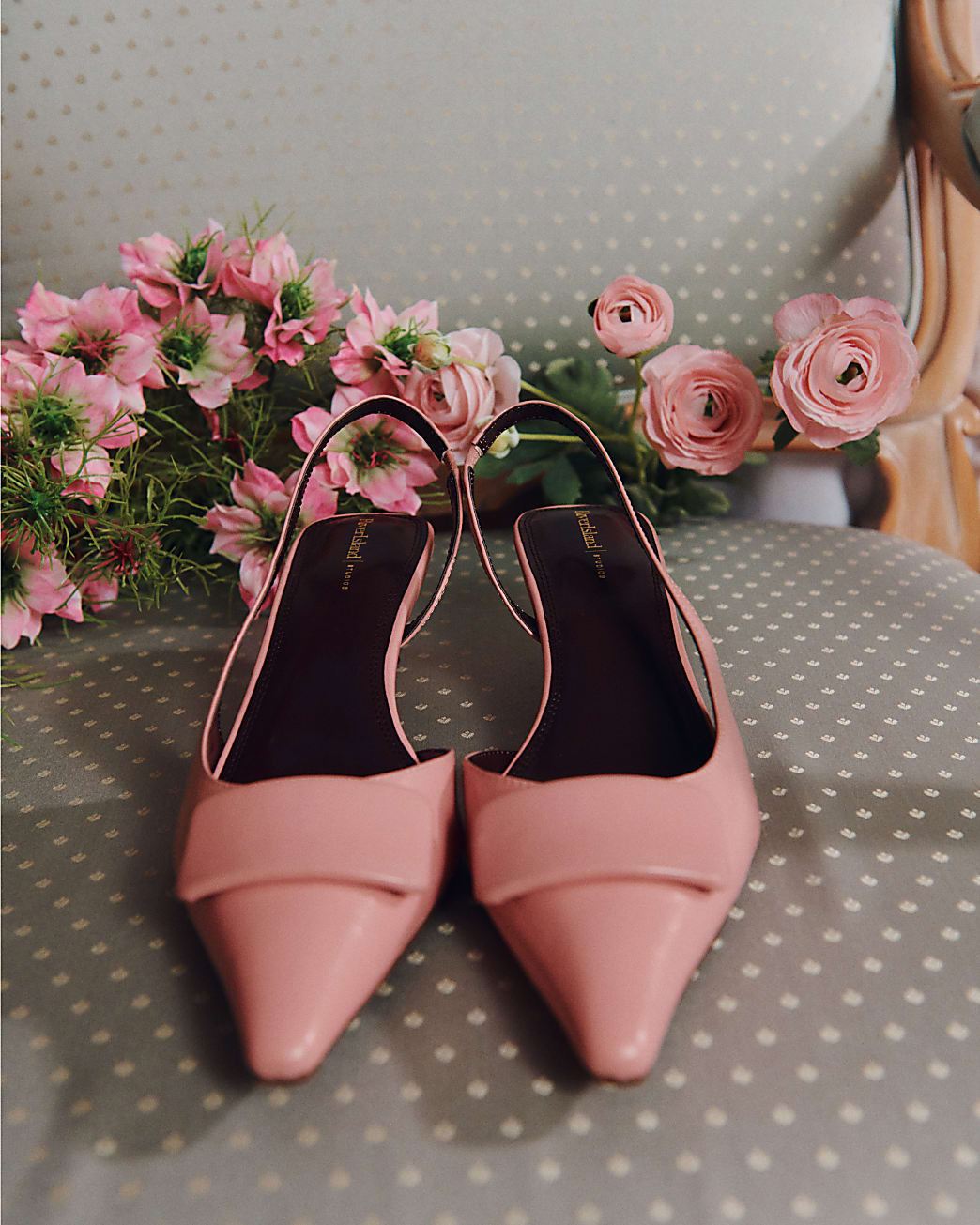 Pink Pointed Sling Back Court Heels | River Island UK & IE