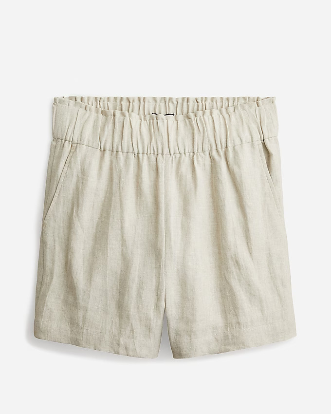 Pull-on linen short | J. Crew US