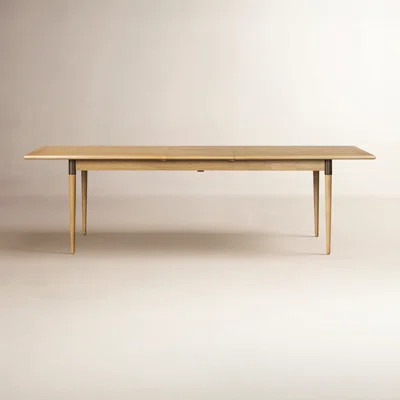 Yanely Butterfly Leaf Acacia Solid Wood Dining Table | Wayfair North America