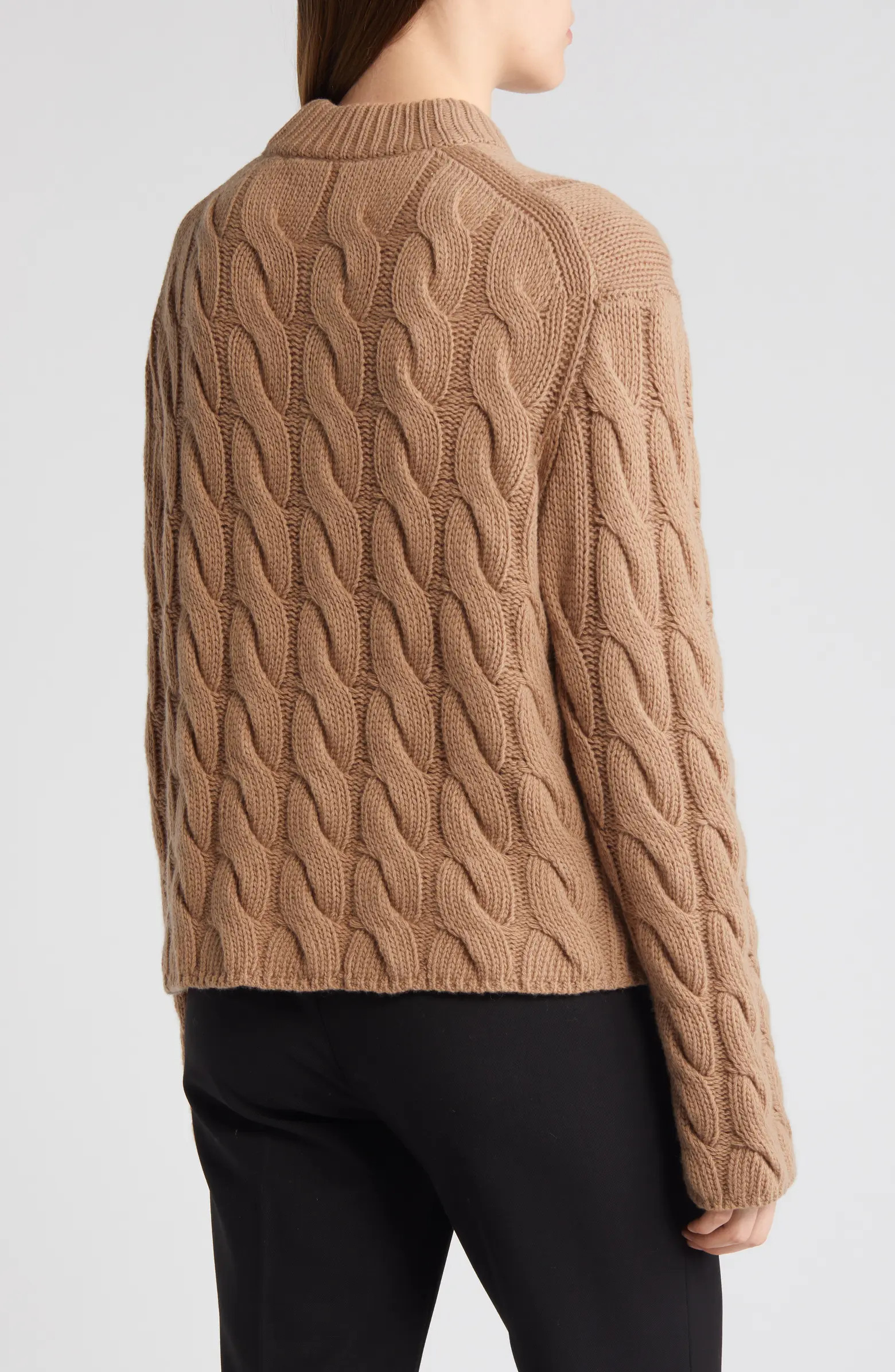 Theory Cable Knit Wool & Cashmere Sweater | Nordstrom | Nordstrom