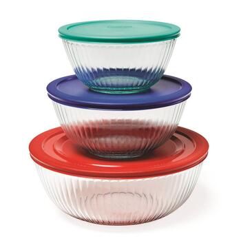 Pyrex 6pc. Sculpted Mixing Bowl Set - Boscov's | Boscov's Department Stores