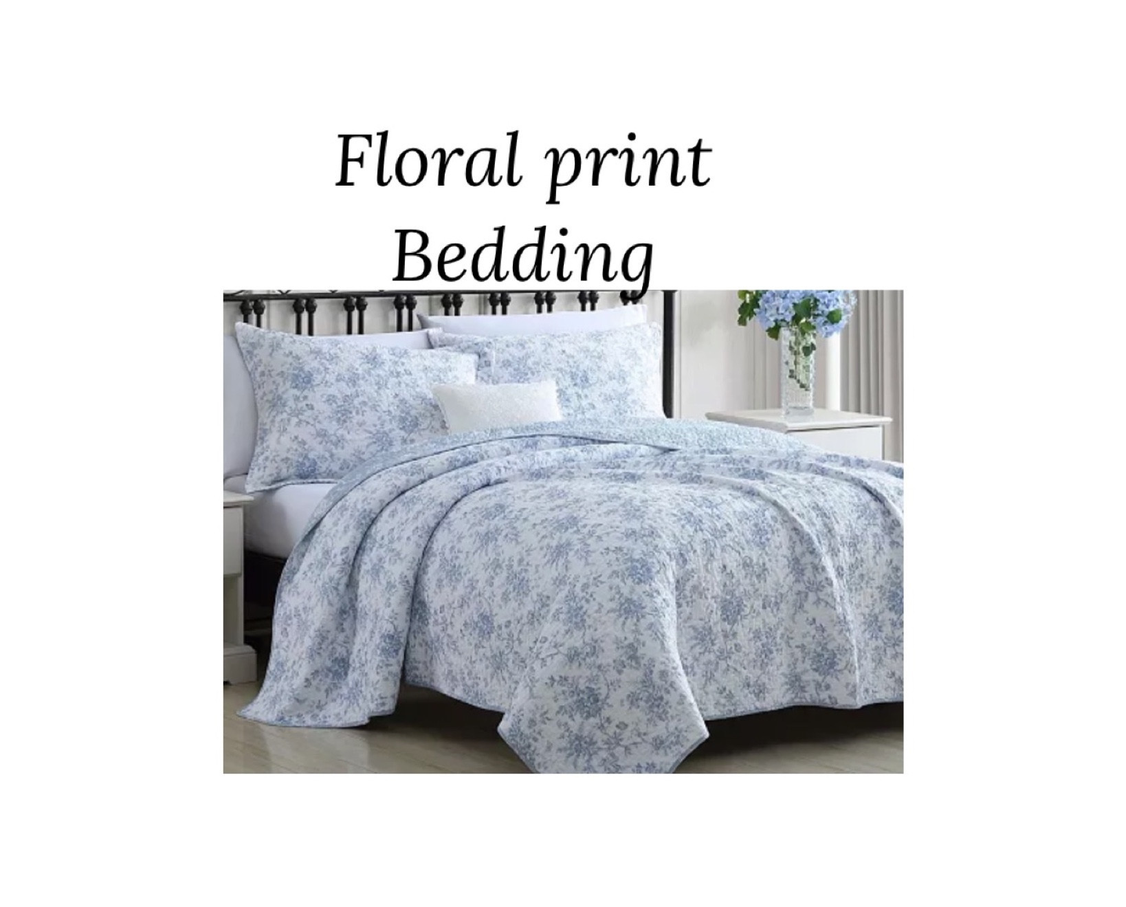 Floral print bedding, quilt set , bedroom , rugs 

#LTKhome #LTKsalealert