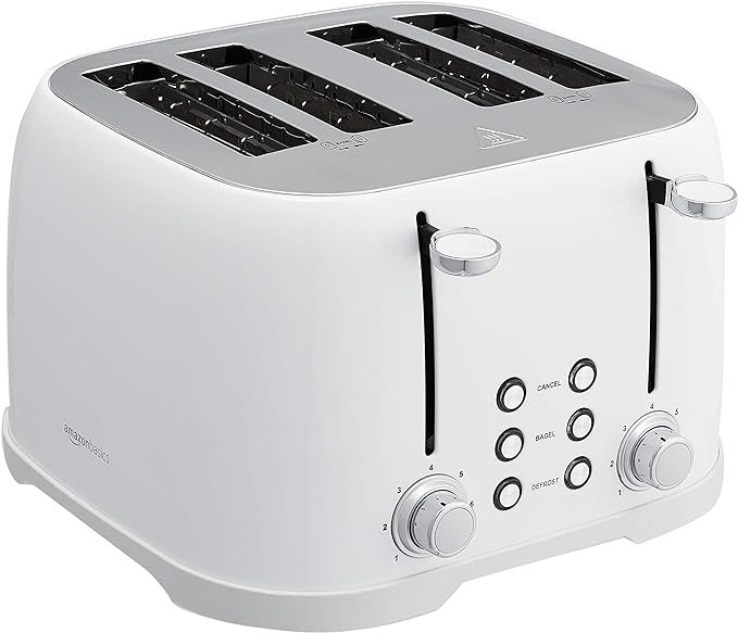 Amazon Basics 4-Slot Toaster, White | Amazon (US)
