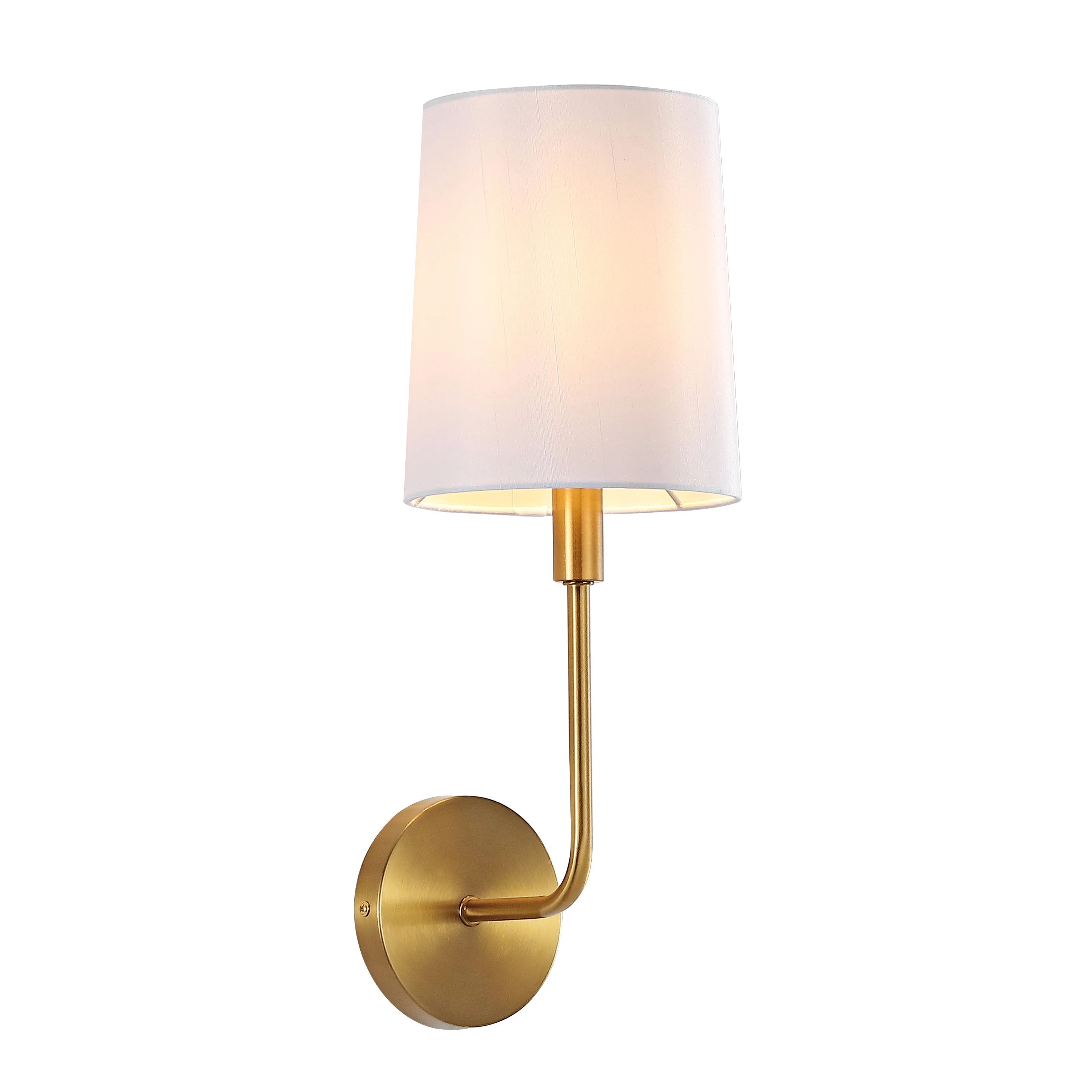 Carmack 1 - Light Dimmable Brass Gold Armed Sconce | Wayfair North America