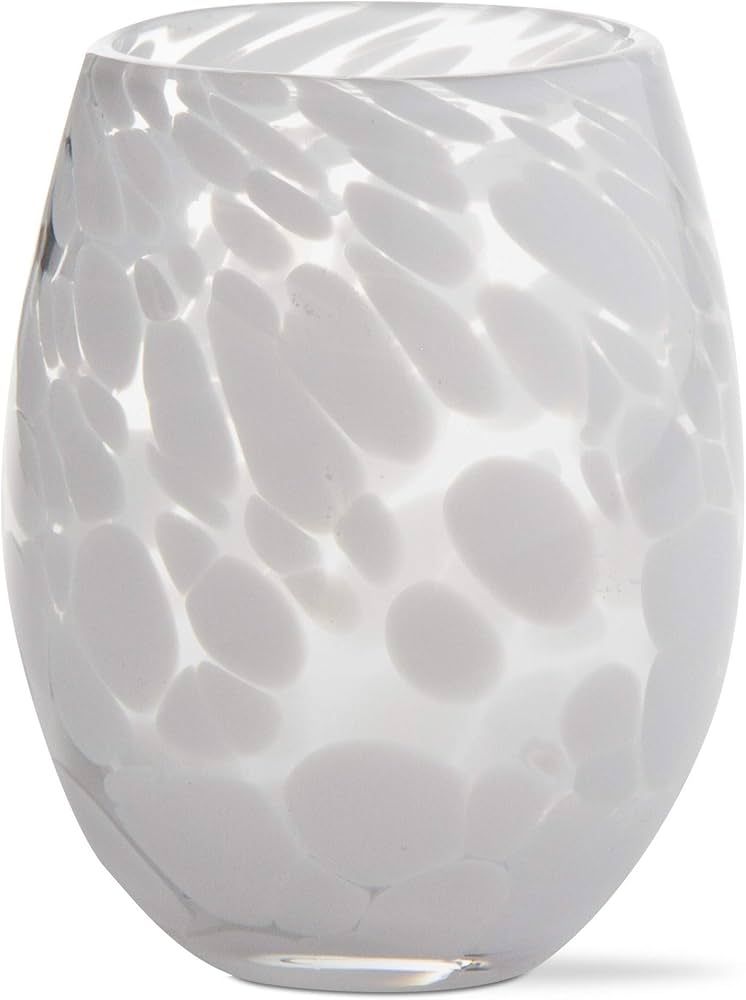 TAG 16 oz. Confetti Glass Stemless Wine Drinkware White Dishwasher Safe Beverage Glassware Dinner... | Amazon (US)