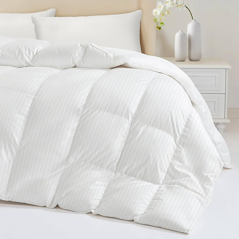 Down Fiber Feather Comforter King Size - All Season Hotel Duvet Insert, Medium Warmth Ultra-Soft ... | Amazon (US)