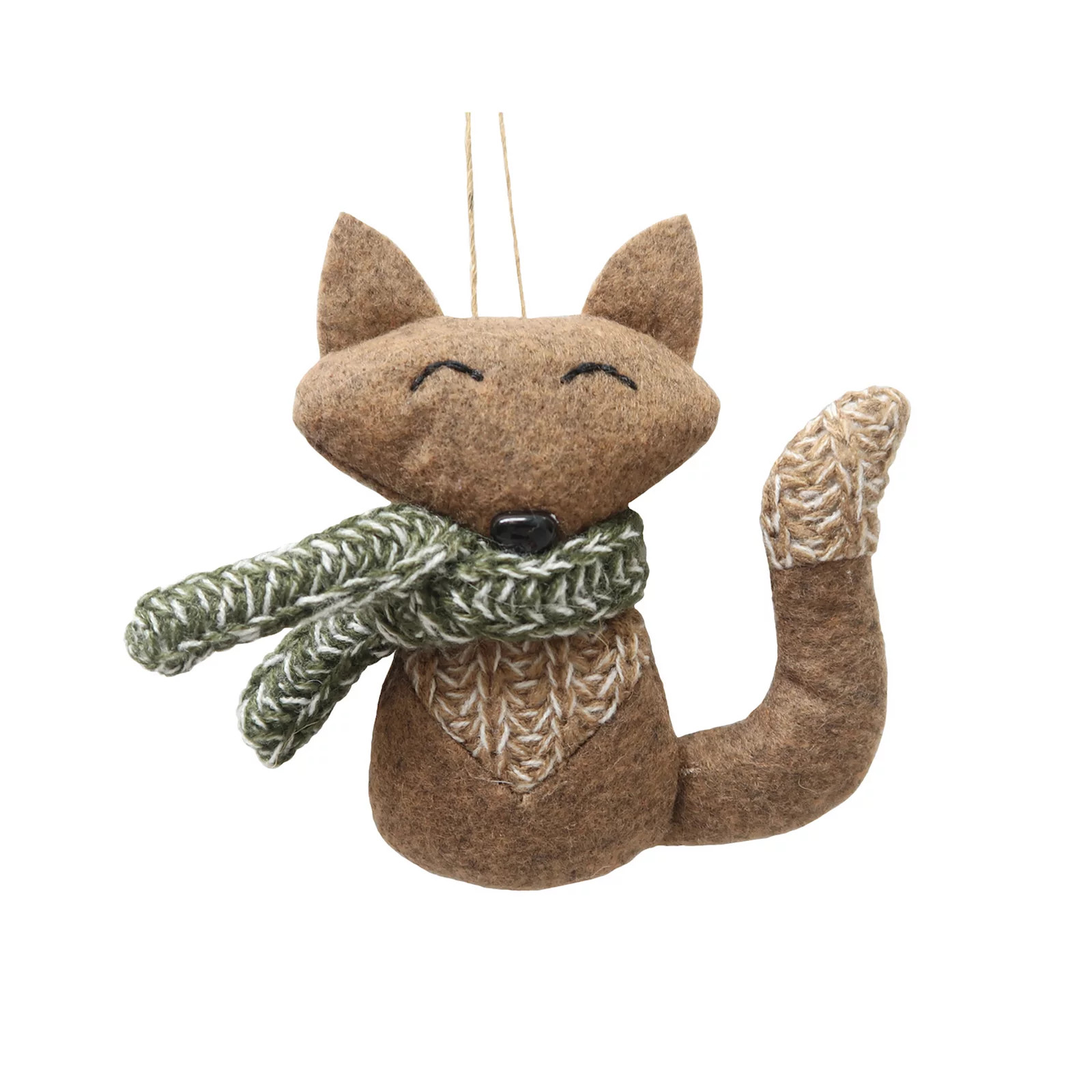 St. Nicholas Square® Polyester Felted Fox Christmas Ornament | Kohl's