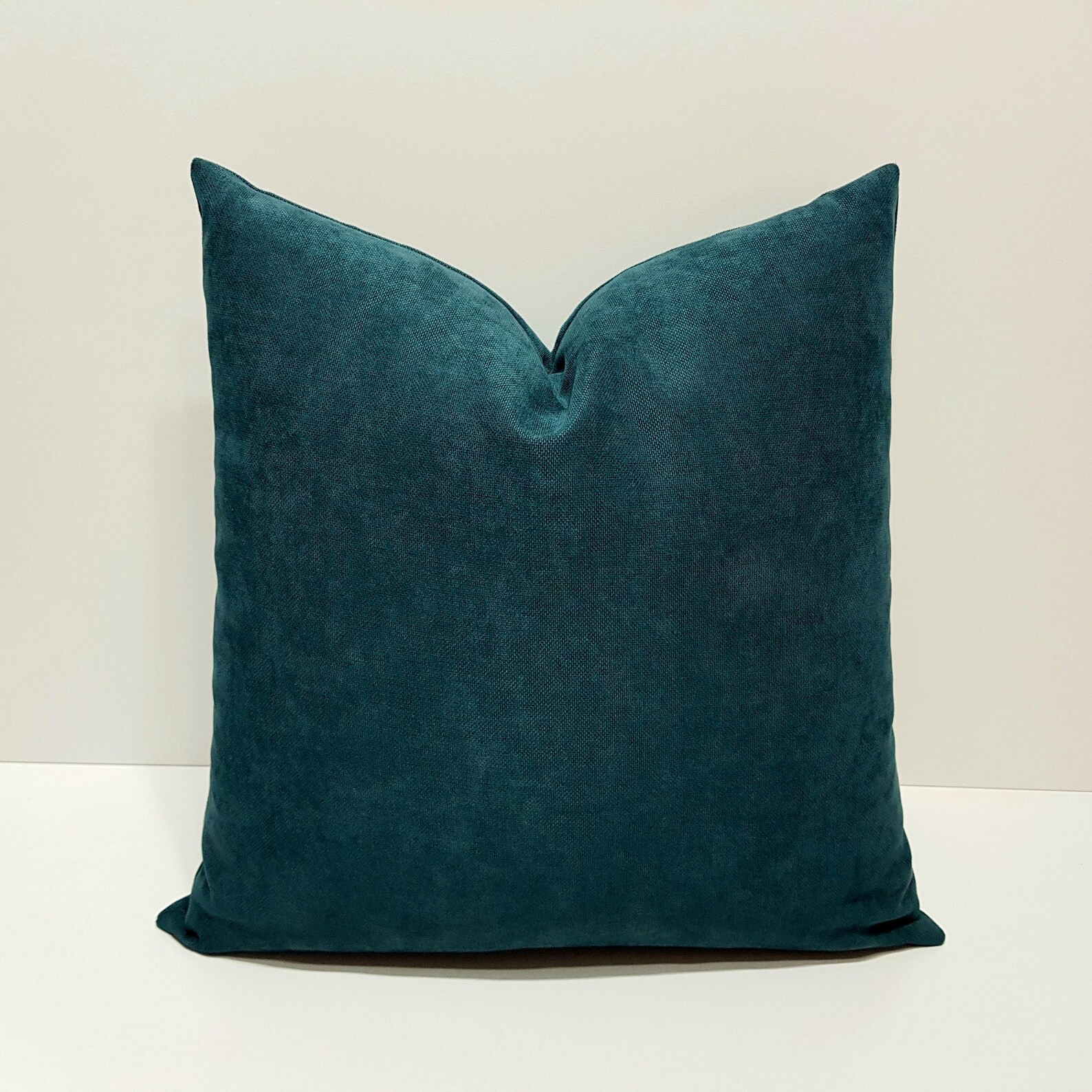 Dark Teal Pillow Cover, Cushion Cover, Teal Green Throw Pillow Cases, Solid Sofa Pillow Cover, Te... | Etsy (US)
