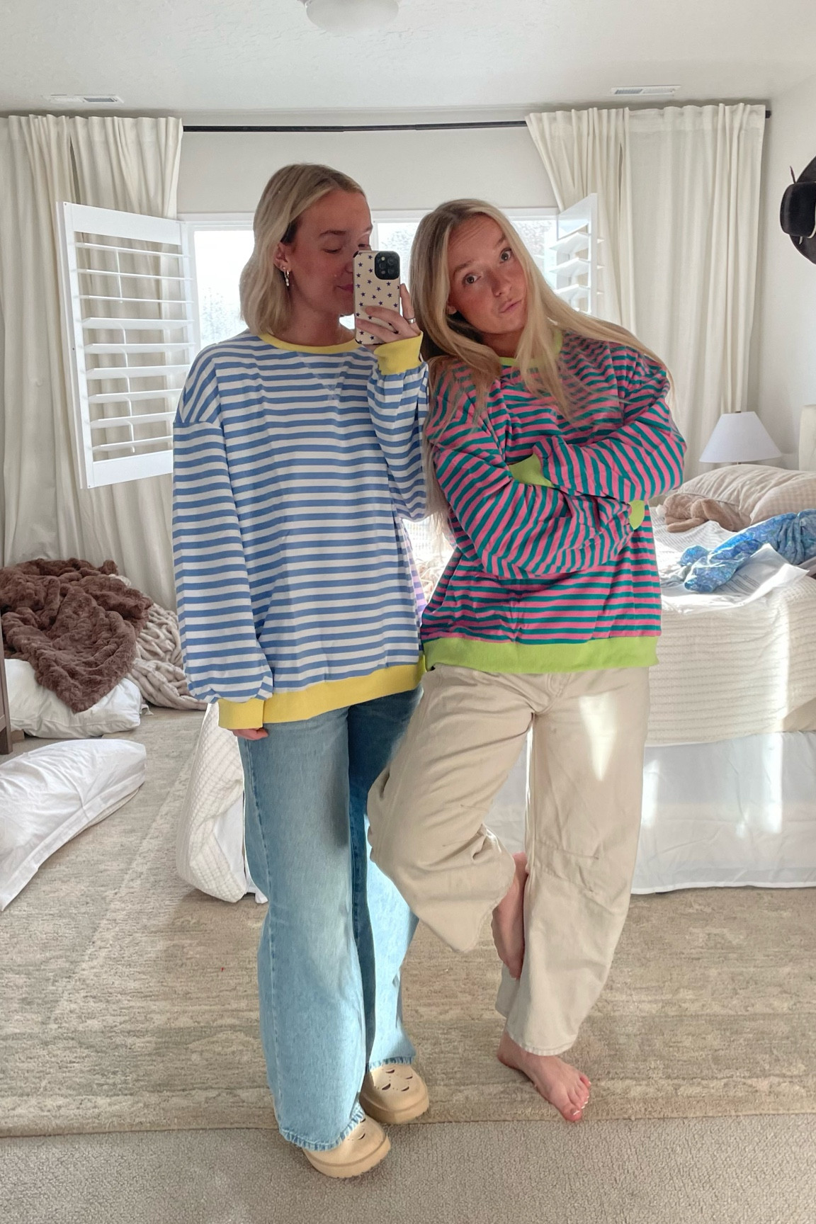 another FP dupe. both wearing size large 💕

#LTKSaleAlert #LTKFindsUnder50 #LTKBacktoSchool