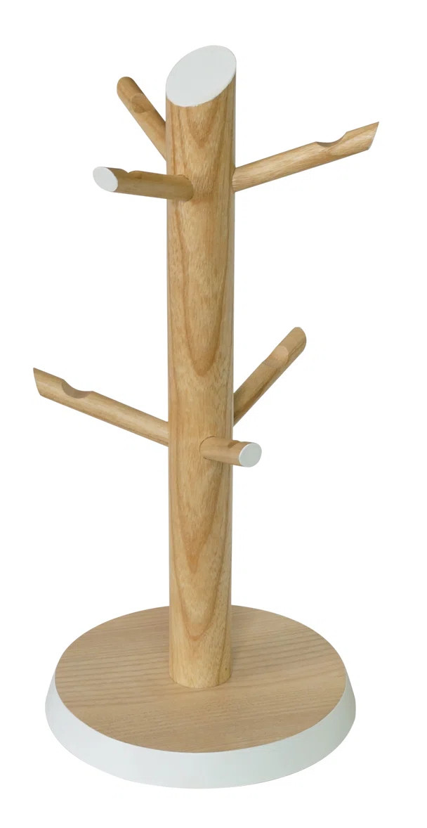 Franklin Square Wood Mug Tree | Wayfair North America