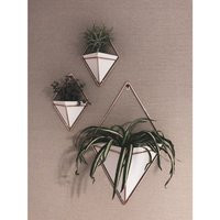 Geometric Hanging Planter Indoor, Planter, Terrarium, Wall Plant Hanger, Wall Vase Succulent Triangl | Etsy (US)