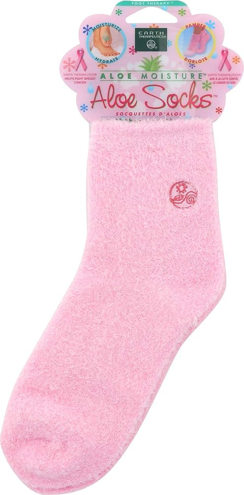 Earth Therapeutics Aloe Vera Socks – Infused with natural aloe vera & Vitamin E – Helps Dry F... | Amazon (US)