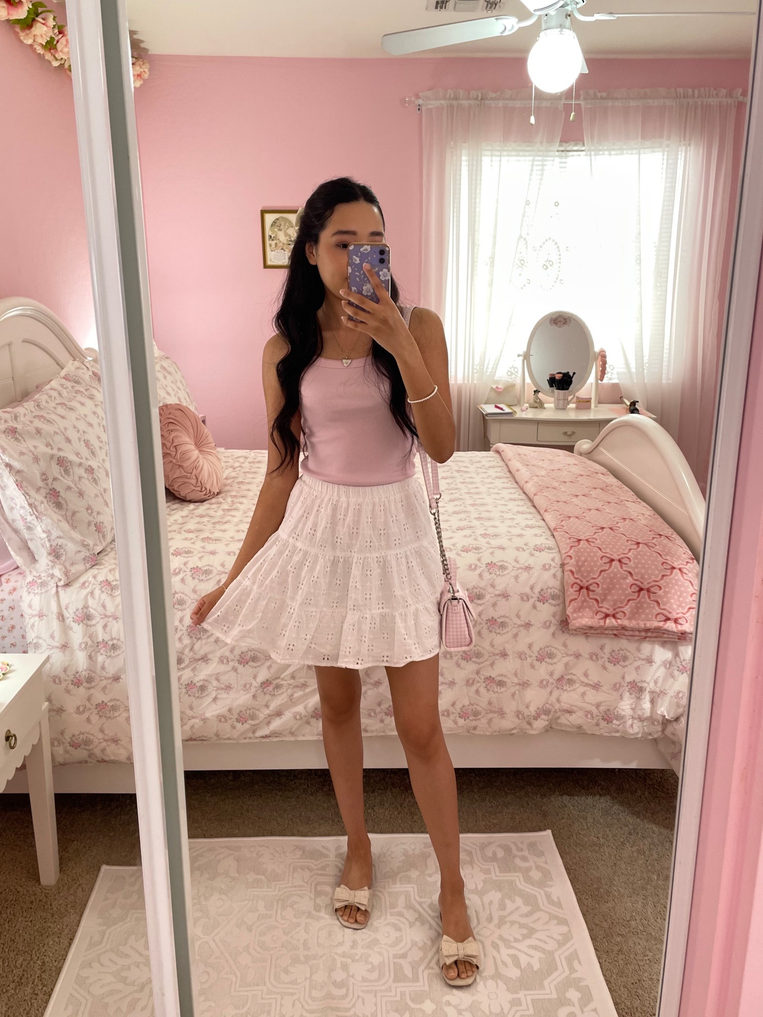 Dreamy Spring Outfit 🎀🌸 Love this pink tank from Old Navy. Can’t wait to wear this outfit to go around town shopping! 🛍️ 

#LTKFindsUnder100 #LTKShoeCrush #LTKSeasonal