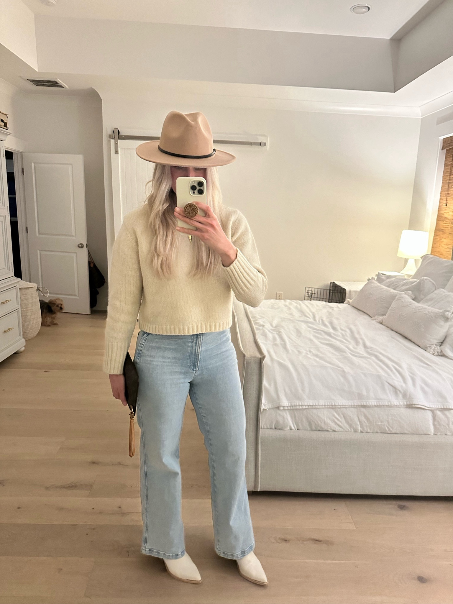 Love this comfy outfit for going out with friends or to wear for a date night. These jeans are great for curves and perfect length. These are my absolute favorite boots. 

#LTKsalealert #LTKmidsize #LTKfindsunder50