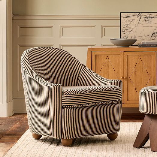 Pierce &amp; Ward Curved Slipper Chair | West Elm (US)