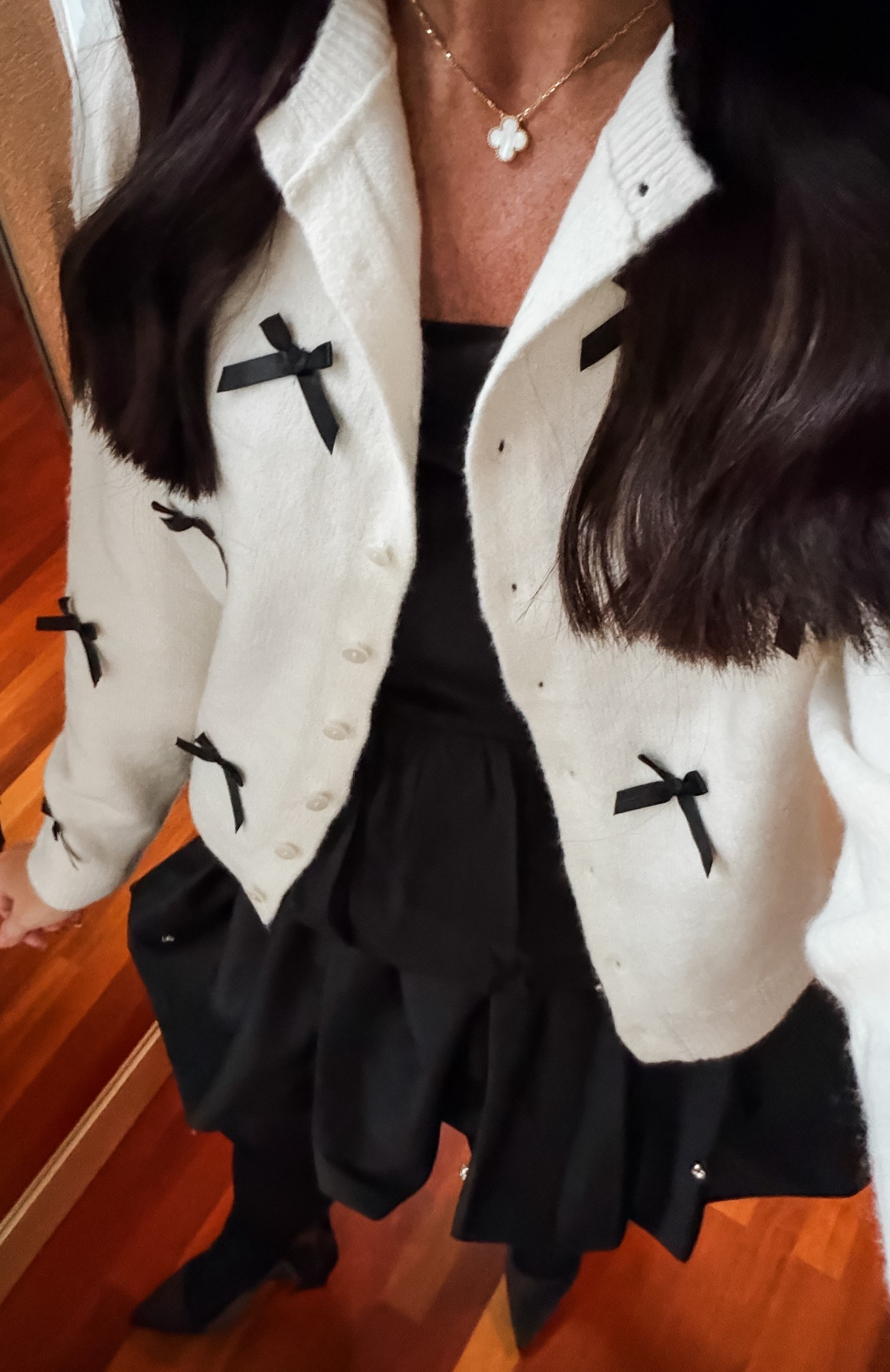 Love this bow cardigan! So soft!
In a small
Perfect for the holidays 

#LTKSeasonal #LTKFindsUnder50 #LTKHoliday