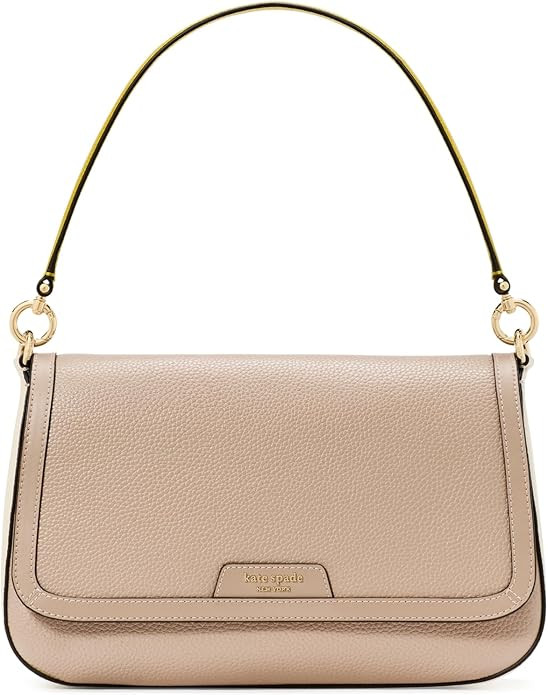 kate spade new york Hudson Pebbled Leather Flap Shoulder Bag | Amazon (US)