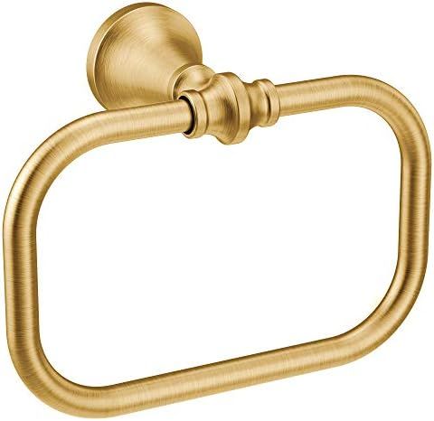 Moen YB0586BG Colinet Bathroom Hand -Towel Ring, Brushed Gold | Amazon (US)