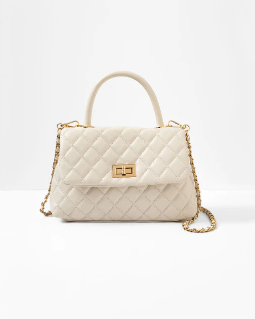 Cordelia Quilted Crossbody Bag - White - SALE | VICI