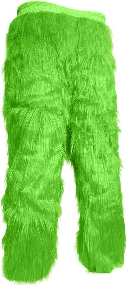 Green Furry Adult Pants,Funny Cosplay Costume Props for Christmas,Santa Costume Green Pants For A... | Amazon (US)