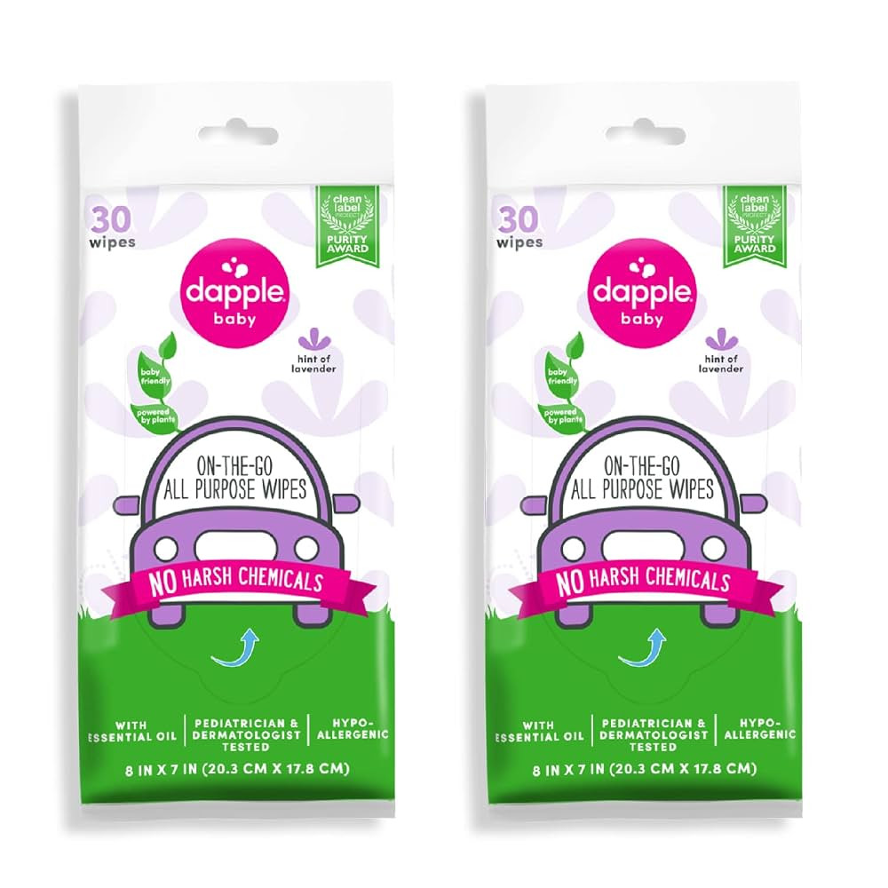 Dapple Baby All Purpose Wipes, Hypoallergenic & Powered by Plants Cleaning Wipes, Hint of Lavende... | Amazon (US)