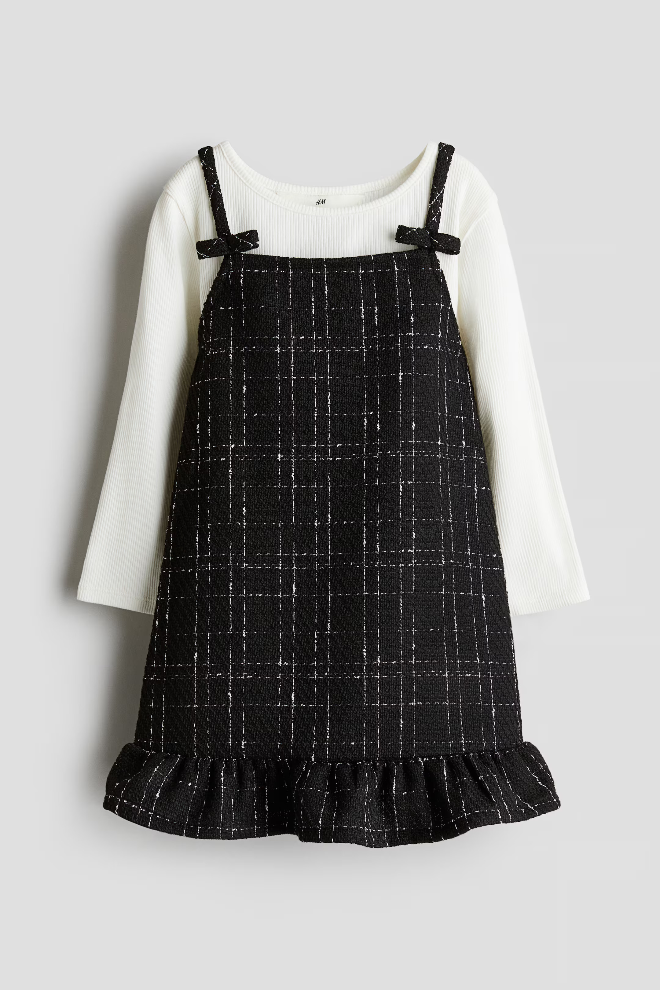 2-piece Dress and Top Set - Red/white - Kids | H&M US | H&M (US + CA)