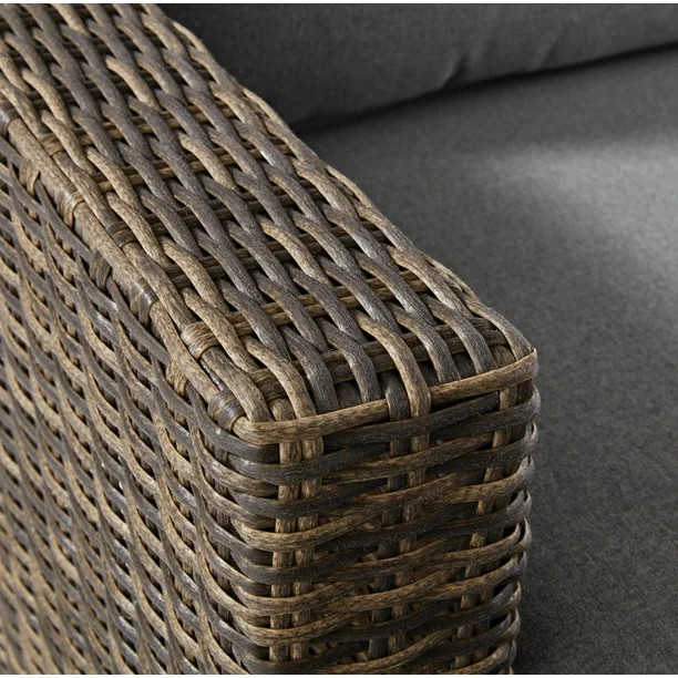 Better Homes & Gardens Brookbury 5-Piece Patio Wicker Sectional Set | Walmart (US)