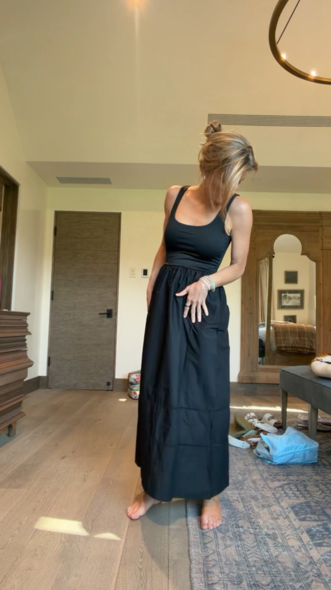 Under $150 easy throw on black dress