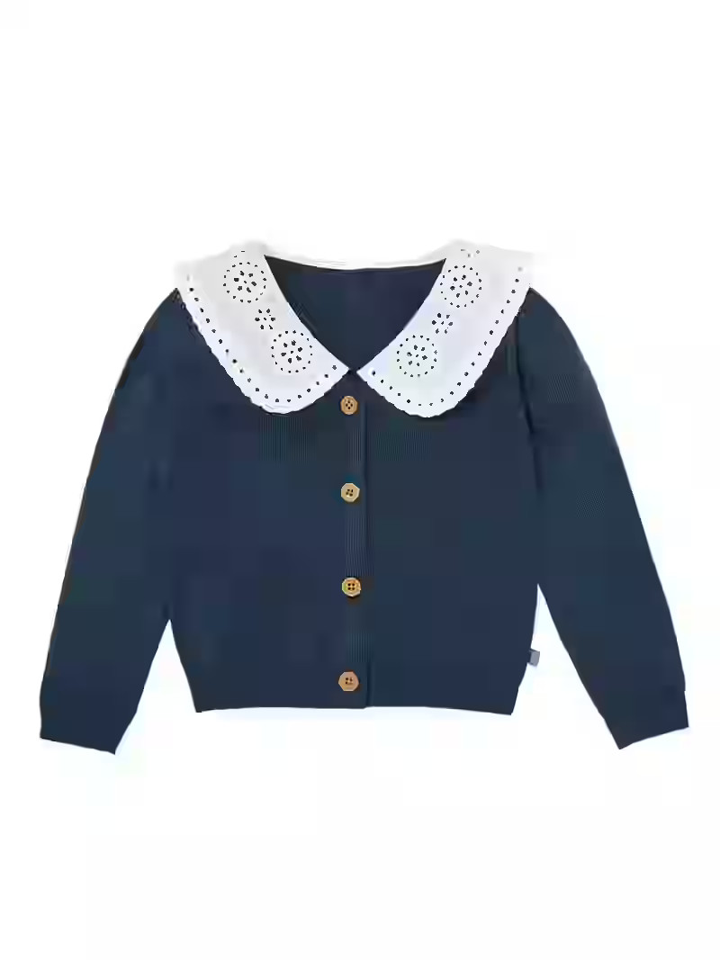 Modern Moments by Gerber Toddler Girl Woven Collar Sweater, Sizes 12M-5T | Walmart (US)