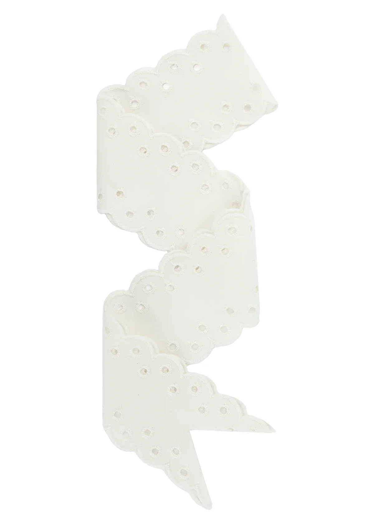 Antique Lace Embroidered Scallop Ribbon | Over The Moon