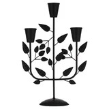 My Texas House Halloween Iron Leaves Candle Holder, Black, 14" | Walmart (US)