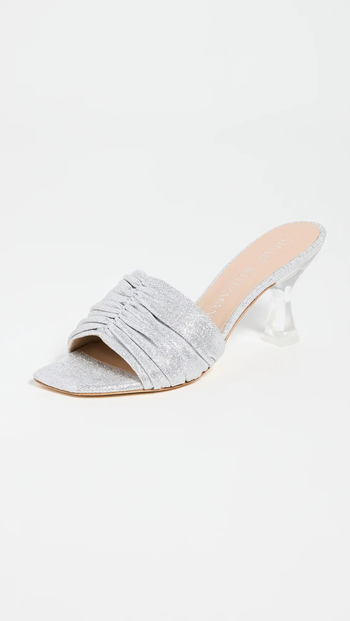 Stuart Weitzman Ruched Sandals 75mm | Shopbop | Shopbop