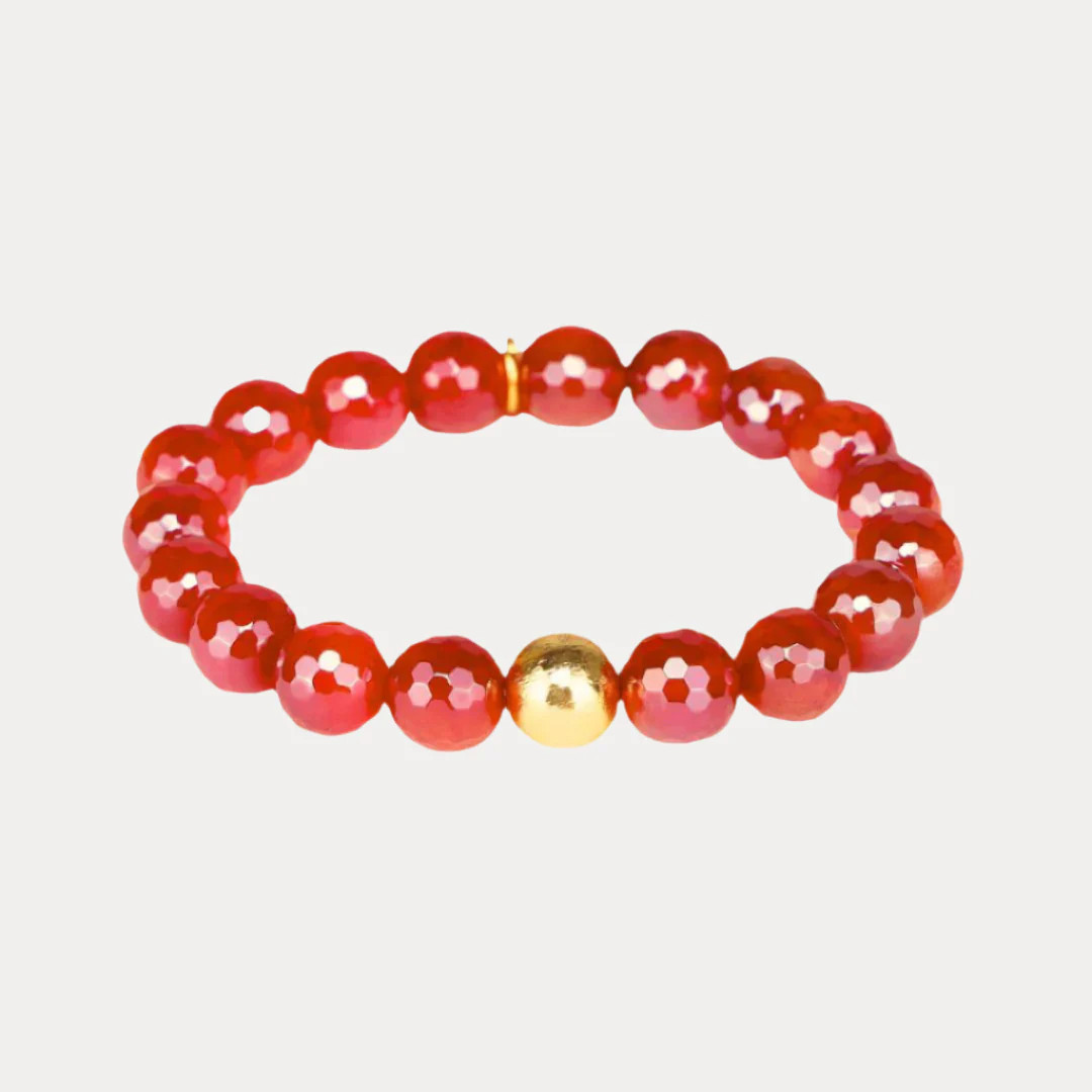 Mélange Beaded Bracelet - Scarlet | BuDhaGirl