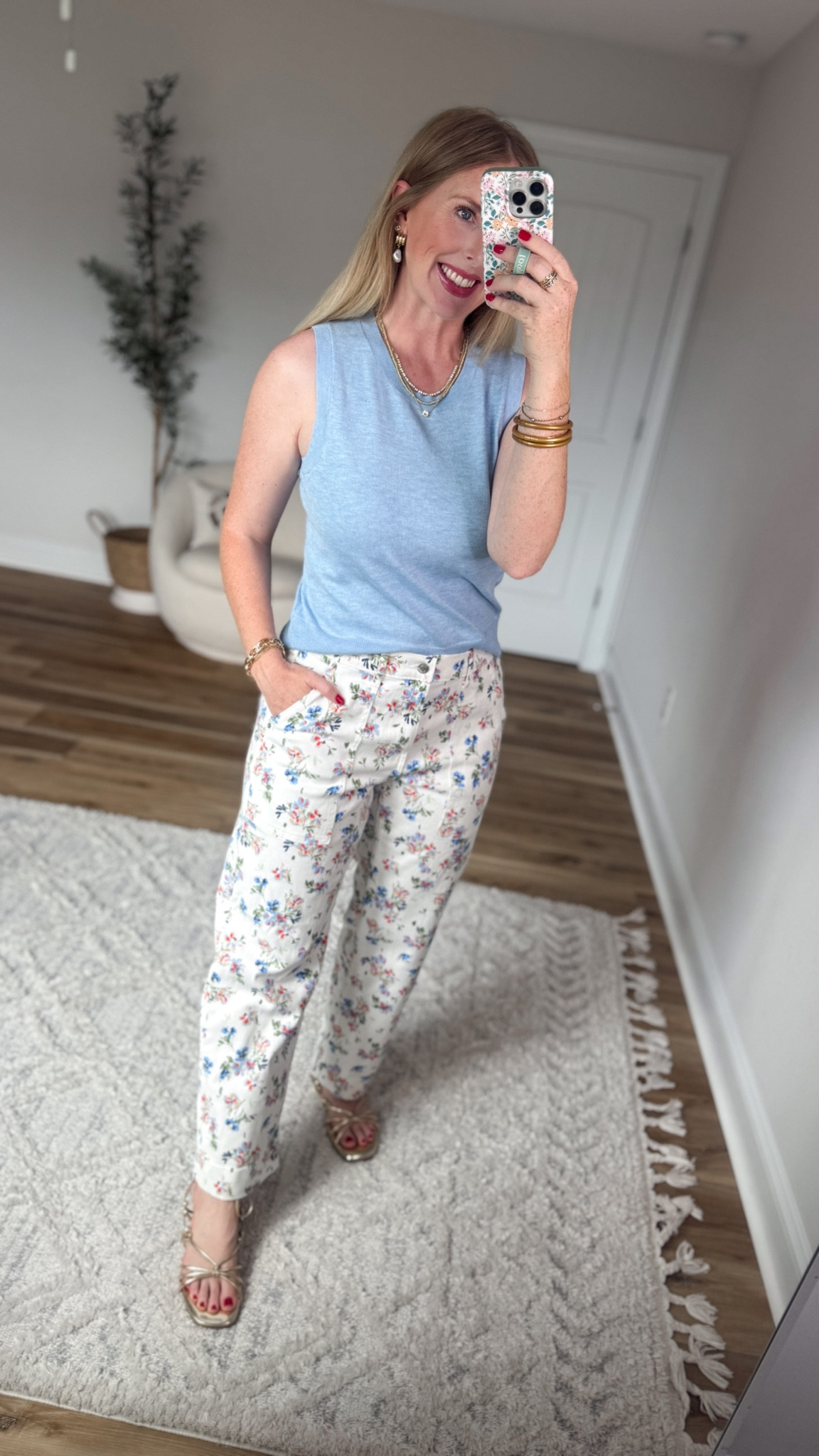 Daily try on, Walmart outfit, Walmart fashion, Walmart style, Walmart try on, floral jeans

#LTKootd #LTKmomlife