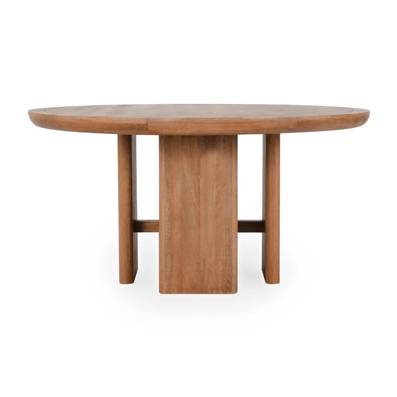 Luce Round Solid Wood Dining Table | Wayfair North America